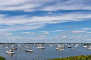 Rhode Island boats on the sea
