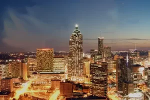 Atlanta - cityscape at dusk