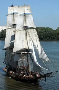 Toledo - Sailing ship on the Maumee River